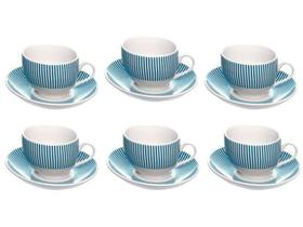 Jogo de Xícaras de Chá de Porcelana 160ml Hauskraft Acqua 6 Peças Jogo de Xícaras de Chá de Porcelana 160ml Hauskraft Acqua 6 Peças