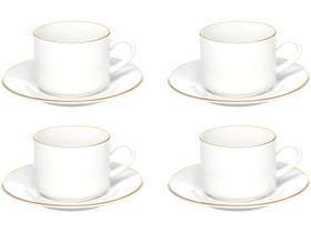 Jogo de Xícaras de Chá de Porcelana 200ml Hauskraft Royal 4 Peças