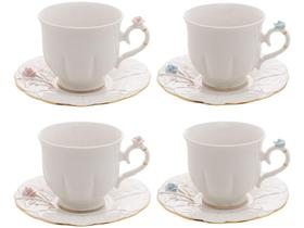 Jogo de Xícaras de Chá Porcelana 200ml Wolff Mesa 4 Peças Jogo de Xícaras de Chá Porcelana 200ml Wolff Mesa 4 Peças