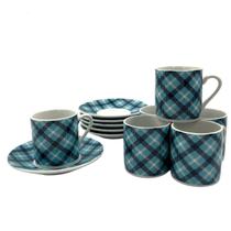 Jogo De Xícaras De Porcelana Com Pires Para Café Mesa Posta