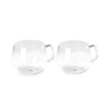 Jogo de Xícaras de Vidro 400ml - 2 Unidades Elegantes