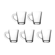 Jogo De Xícaras De Vidro P/ Café Com 5 Peças Linha Marroco 70ml - Em Casa Tem