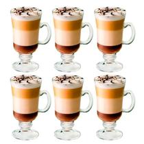Jogo de Xícaras Irish Coffee/Cappuccino em Vidro 230ml com 6 un