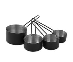 Jogo de Xícaras Medidoras 4 Pçs Inox Revestimento Black Mimo Jogo de Xícaras Medidoras 4 Pçs Inox Revestimento Black Mimo