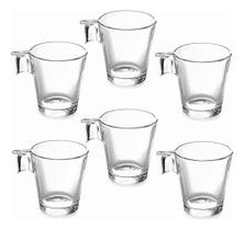 Jogo De Xícaras Napoli De Vidro Com 6 Unidades De 80 Ml Cada