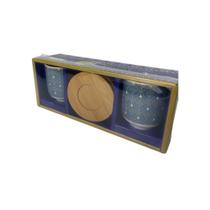 Jogo de Xícaras para Café 110ml com Pires de Bambu Conjunto Elegante e Moderno Jogo de Xícaras para Café 110ml com Pires de Bambu Conjunto Elegante e Moderno