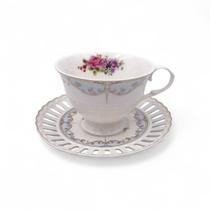 Jogo de Xícaras para Chá 12 Peças New Bone China 220ml LHermitage Jogo de Xícaras para Chá 12 Peças New Bone China 220ml LHermitage
