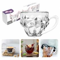 Jogo De Xicaras Vidro Para Cafe Expresso Cha 105ml 3 Peças