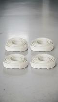 Jogo Debrum de PVC para Para-lamas Branco 4 Peças Jogo Debrum de PVC para Para-lamas Branco 4 Peças