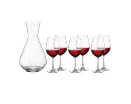Jogo Decanter Bohemia 1,2 L e 6 Taças Inspire 690 ml Niazitex