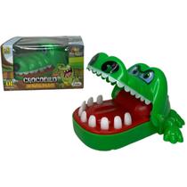 Jogo Dente Crocodilo Morde Dedo Jacaré Dentista Brinquedo Mesa Infantil Pegadinha Presente Criança - Art Brink