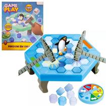 Jogo Derruba Pinguim Brinquedo Quebra Gelo Game Cai Pinguim