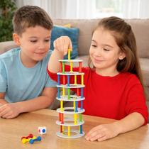 Jogo Derruba Torre Interativo Concentração Coordenação Motora Criança Blocos Empilhar Brinquedo Jogo Derruba Torre Interativo Concentração Coordenação Motora Criança Blocos Empilhar Brinquedo