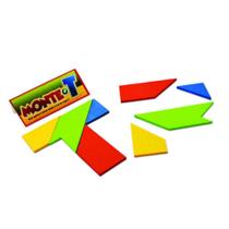 Jogo Desafio Monte T Brinquedo Educativo e Pedagógico em MDF - Maninho Brinquedos