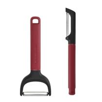 Jogo Descascador Y-Peeler e Euro Legumes Vermelho KitchenAid