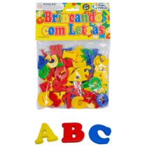 Jogo Didático Brincando Com Letras 62 Peças De Plástico - Pais e Filhos