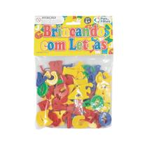 Jogo Didático Brincando com Letras 62 Peças Pais e Filhos - 4744-1 Jogo Didático Brincando com Letras 62 Peças Pais e Filhos - 4744-1