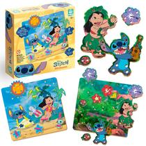 Jogo Didático Infantil Alinhavos Stitch Disney Com 16 Peças Coloridas Em Madeira Para Bebe Jogo Didático Infantil Alinhavos Stitch Disney Com 16 Peças Coloridas Em Madeira Para Bebe