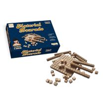 Jogo Didatico Material Dourado Madeira 111 Peças Educativo