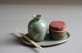 Jogo Difusor e Vela Sensorial Carnaúba em Cerâmica Artesanal