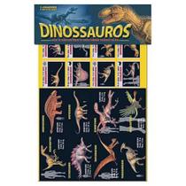 Jogo dinossauro com 2 tabuleiros + 20 cartas 30x21cm na solapa