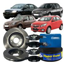 Jogo Disco Pastilha Freio Dianteira Gm Classic Celta Prisma