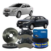 Jogo Disco Pastilha Freio Dianteira Gm Cobalt