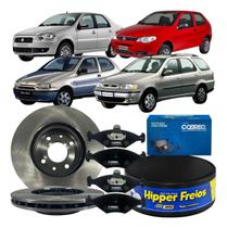 Jogo Disco Pastilha Freio Dianteira Palio Weekend Siena
