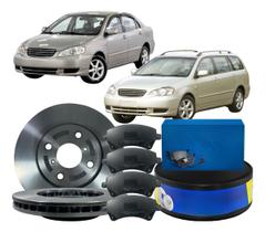 Jogo Disco Pastilha Freio Dianteira Toyota Corolla