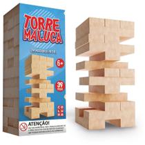 Jogo Diverso Torre Maluca 39 Peças de Madeira