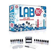 Jogo Divertido Infantil Lab 80 Experiências Químicas para Familia Brinquedo Original