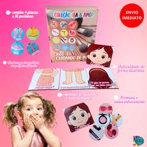 Jogo Divertido Rotina da Menina Autocuidado Infantil em MDF Jogo Divertido Rotina da Menina Autocuidado Infantil em MDF