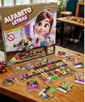 Jogo Do Alfabeto Letras 24 peças IOB Infantil