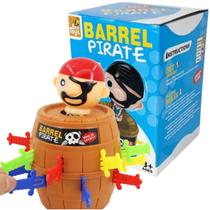 Jogo do Barril Pirata 11cm Brinquedo Barrel Pirate H-5236