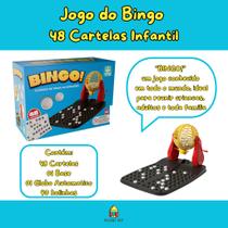 Jogo do Bingo 48 Cartelas Infantil - Nig Brinquedos Jogo do Bingo 48 Cartelas Infantil - Nig Brinquedos
