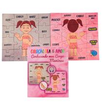 Jogo do Corpo Humano Aprendendo e Brincando para Autistas - Meninas II