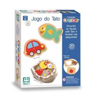 Jogo do Tato Brinquedo Educativo 20 Peças Em Madeira Para Montar Encaixar - Nig Brinquedos
