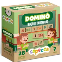 Jogo Dominó Adição E Subtração Educativo - Sopecca