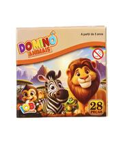 Jogo Dominó Animais 28 Peças Brinquedo Educativo Jogo Dominó Animais 28 Peças Brinquedo Educativo