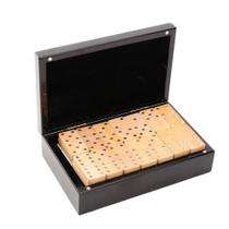 Jogo Dominó com Caixa Decorativa em Madeira com 28 peças