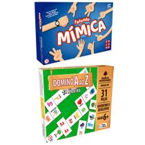 Jogo Domino de A a Z Feito em Madeira + Fazendo Mimicas - Coluna Jogo Domino de A a Z Feito em Madeira + Fazendo Mimicas - Coluna