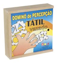 Jogo Dominó De Percepção Tátil Vazado 1721 Jogo Dominó De Percepção Tátil Vazado 1721