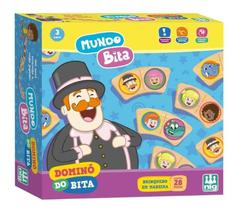 Jogo Domino Do Bita 28 Peças Em Madeira Nig Brinquedos