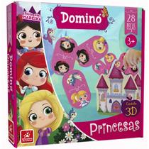 Jogo Dominó Infantil Princesas 28 Peças feito em Madeira Jogo Dominó Infantil Princesas 28 Peças feito em Madeira