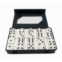 Jogo Domino Jumbo Profissional Tipo Osso Grosso Pedra Grossa Dominó Resistente a Arranhões Maleta Estojo Educativo
