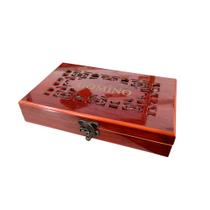 Jogo Dominó Jumbo Vermelho com Estojo Luxo - Euclides Jordão Jogo Dominó Jumbo Vermelho com Estojo Luxo - Euclides Jordão