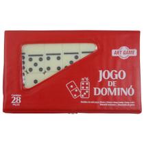 Jogo Dominó Osso Médio 45X23X6 Mm Com Estojo