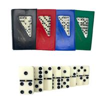 Jogo Dominó Osso Profissional C/ Estojo Maleta Cor 28 Peças