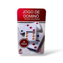 Jogo Domino Pingos Coloridos 28 Peças Rio Tijucas