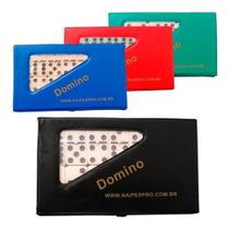 Jogo Dominó Profissional De Osso Estojo Com 28 Peças Jogo Dominó Profissional De Osso Estojo Com 28 Peças